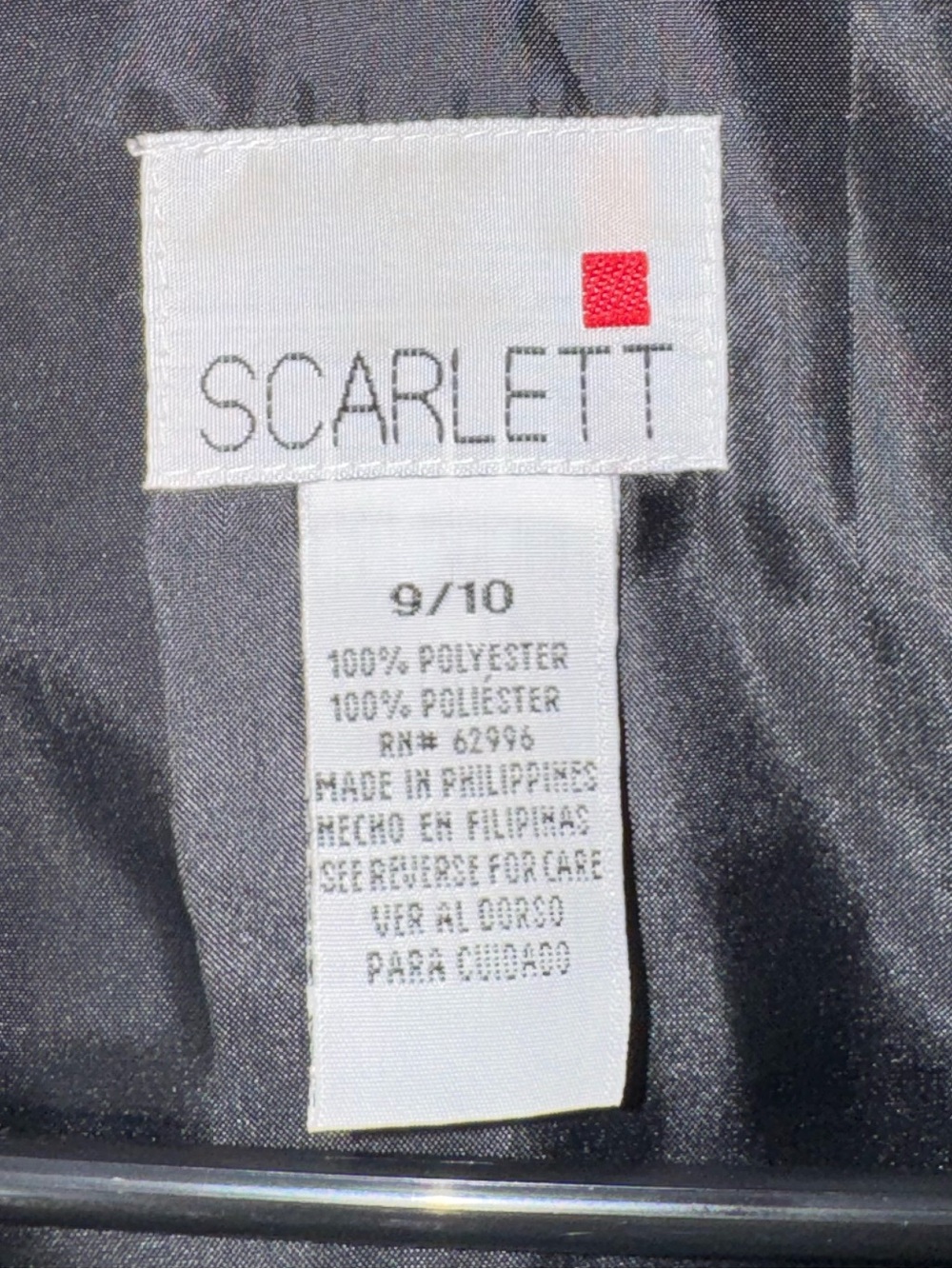 Scarlett Vintage 90s Metallic Gold Black Pleated Cocktail Midi Dress Size 9/10 - Picture 4 of 7